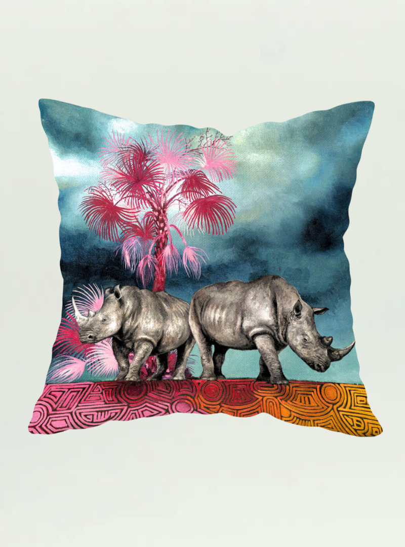 Spirit Rhino Pillow Cover