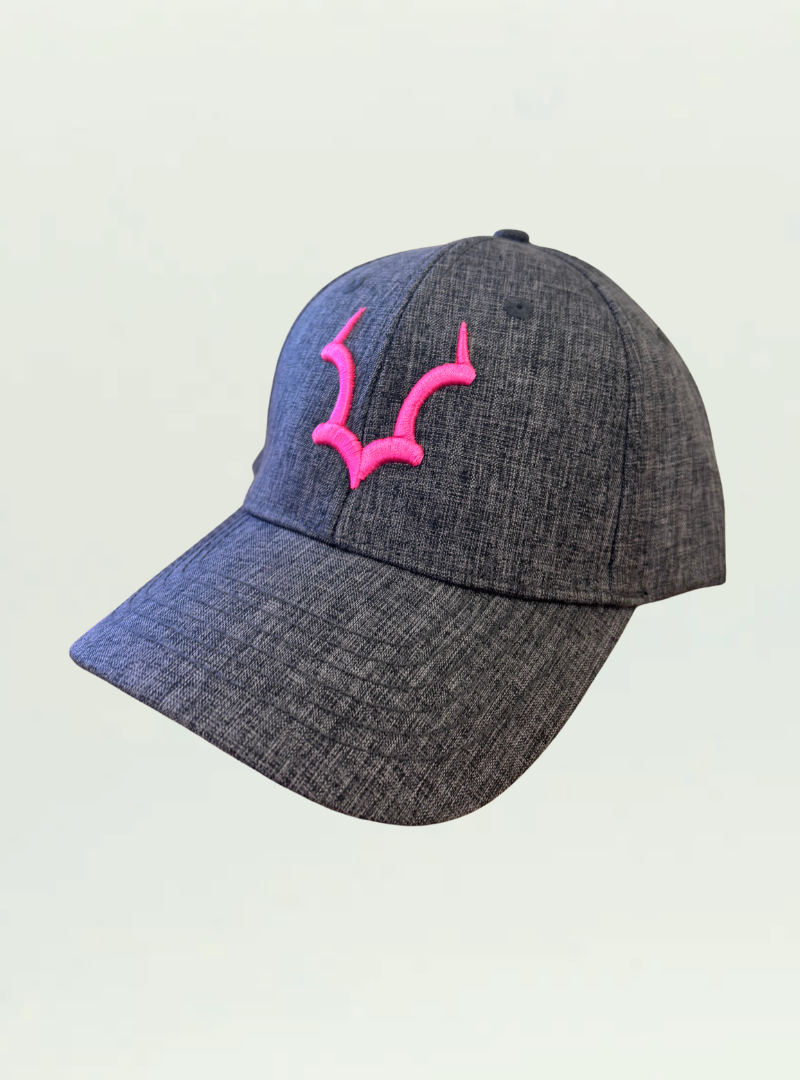Grey Cap Pink Horns
