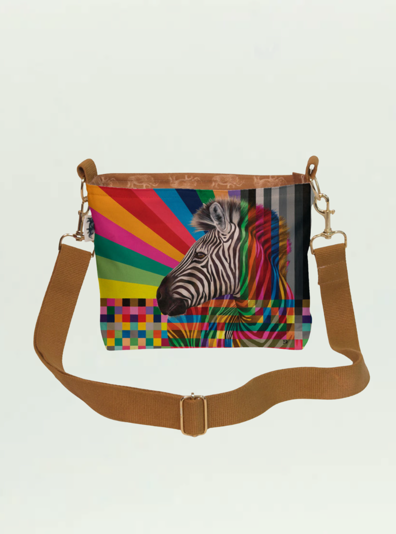 Zebra in Colour Sling Bag
