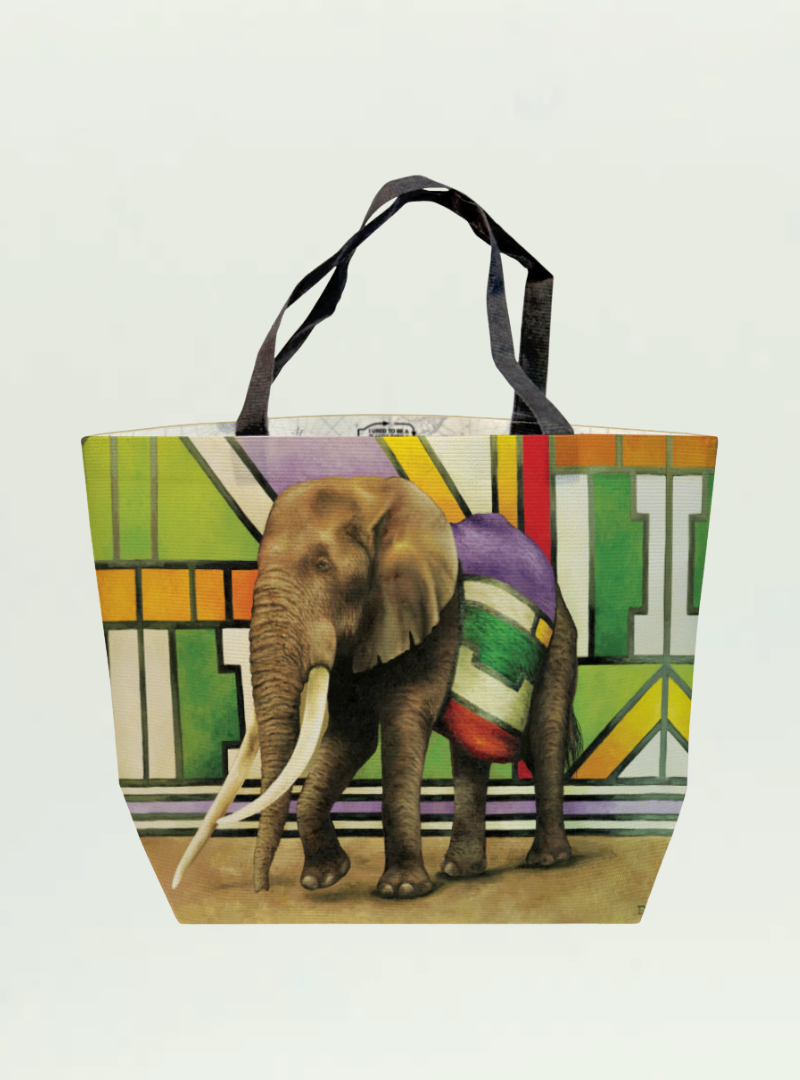 Ndebele Elephant Recycled Shopper