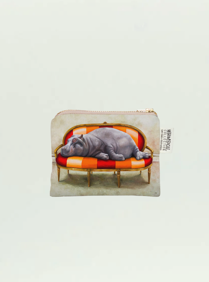 Hippo at Leisure Coin Purse