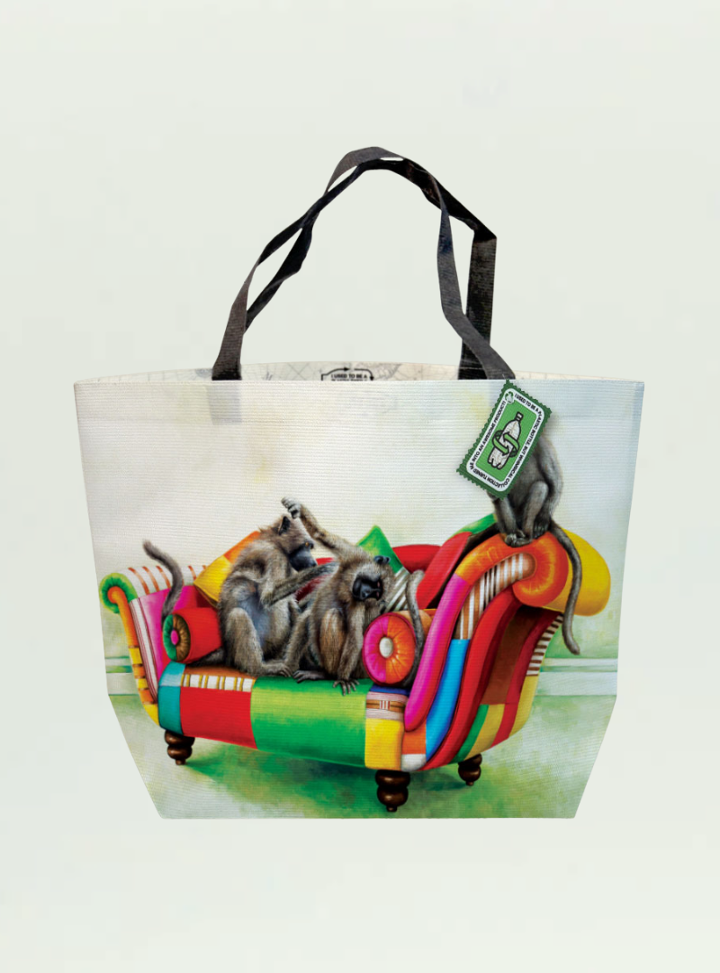 Baboons at Leisure Recycled Shopper