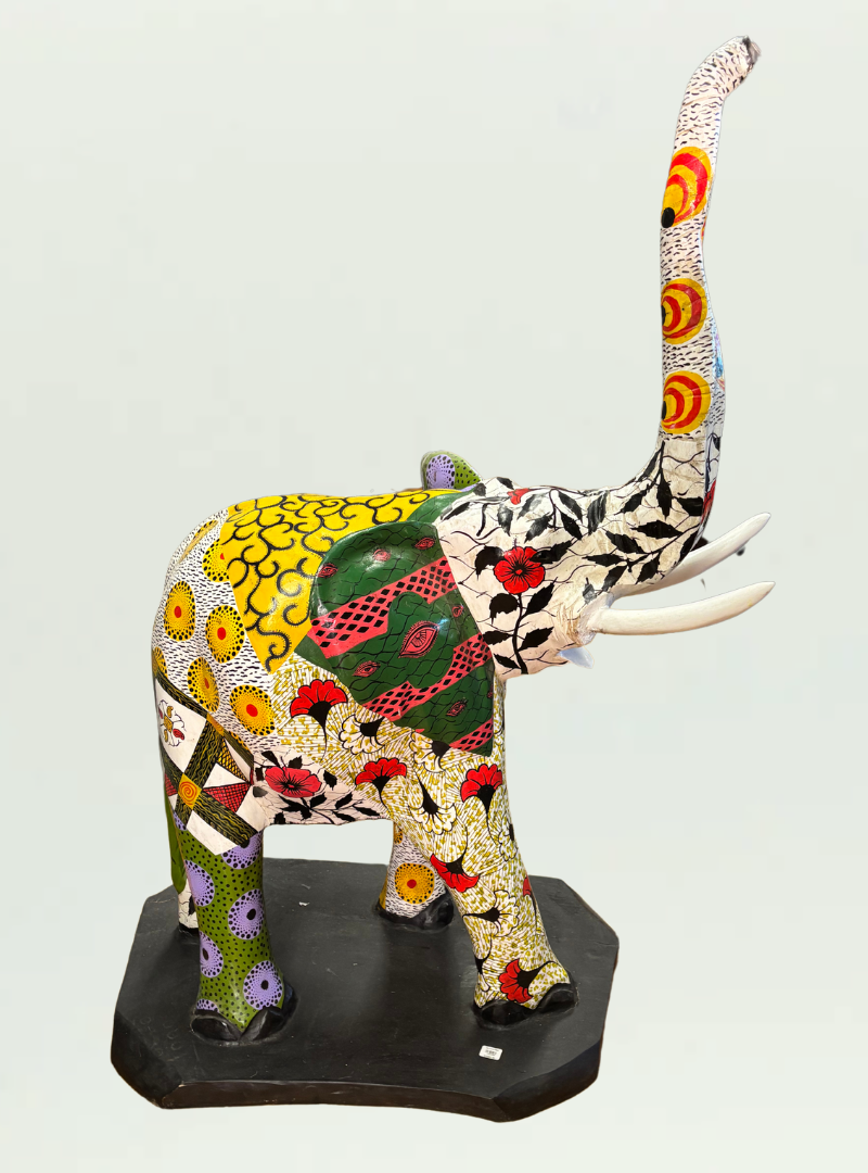 Elephant Painted Figure