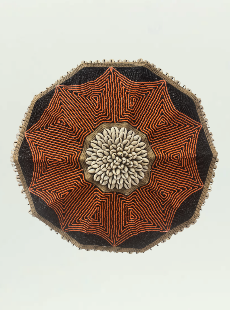Orange Beaded Shield