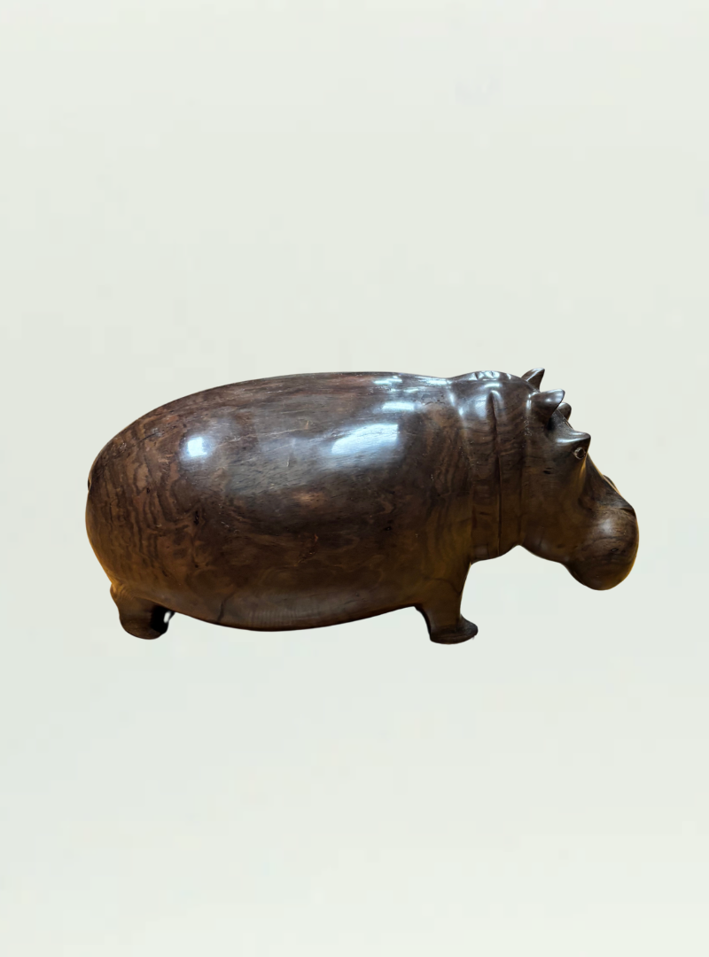 Zambia Wooden Hippo