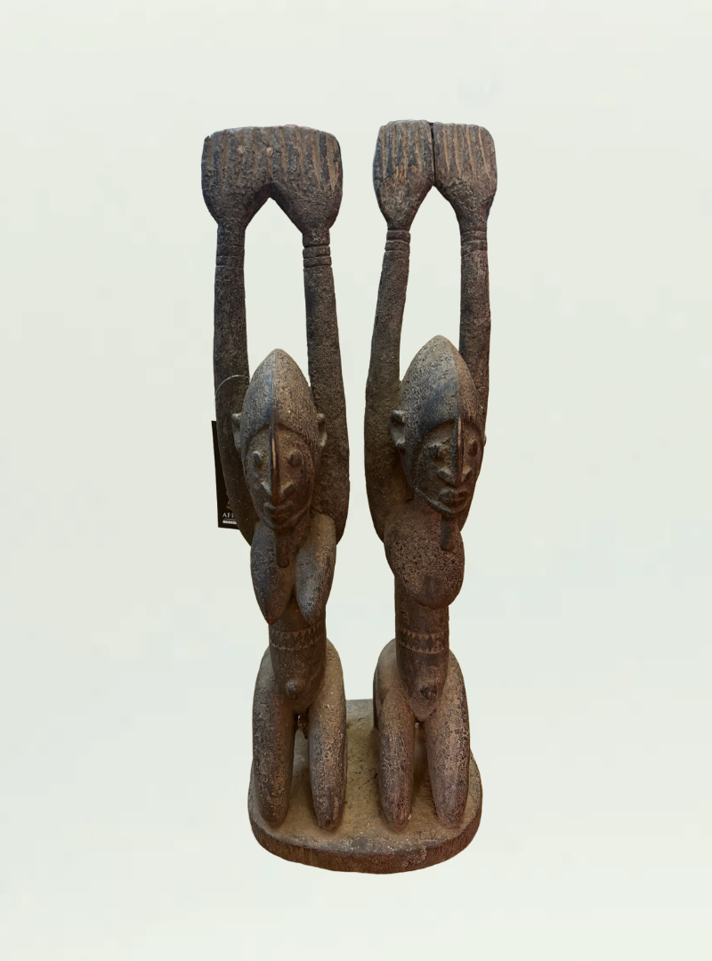 Twin Wooden Figure