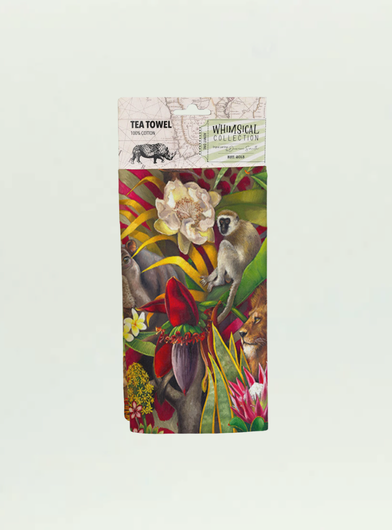 African Jungle Tea Towel
