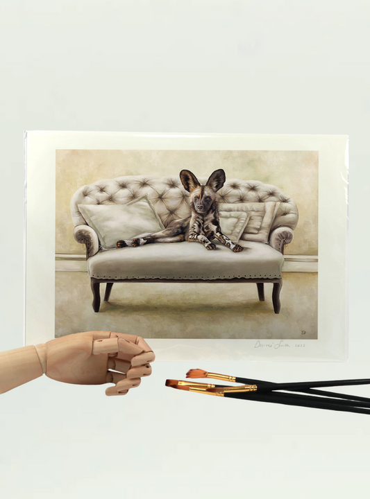 Wild Dog at Leisure A4 Print