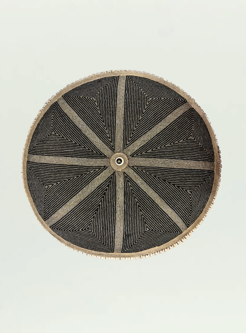 Detailed Black Beaded Shield