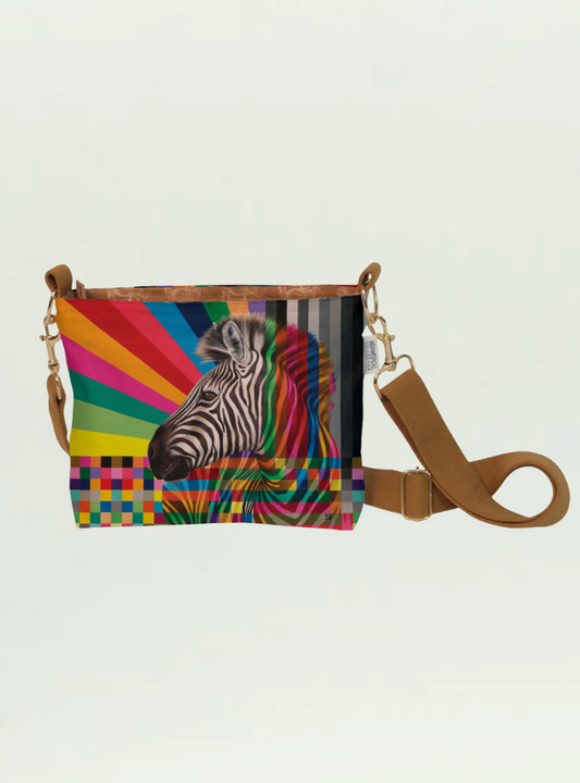 Zebra in Colour Sling Bag