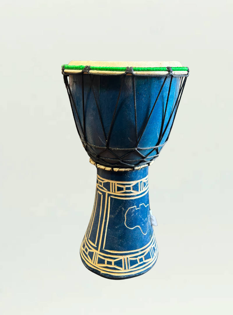 Blue Djembe Drum 35cm