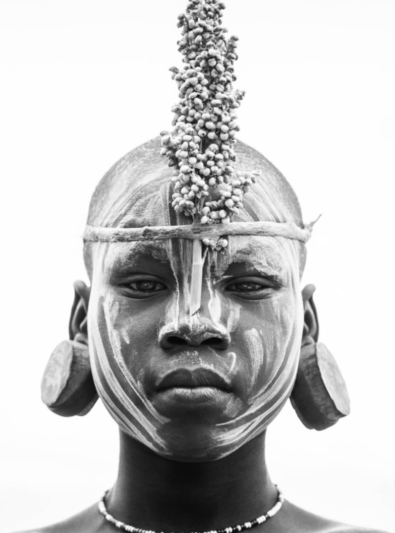 Sorghum Mursi Girl Canvas Print