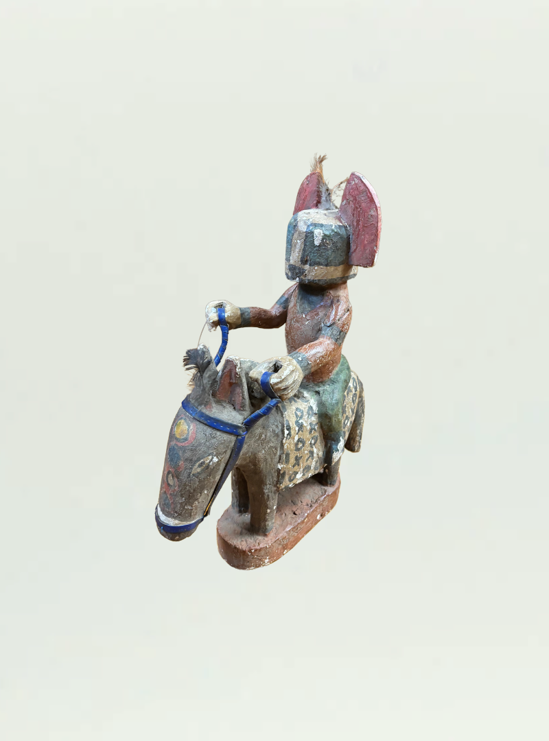 Warrior Wood Figure