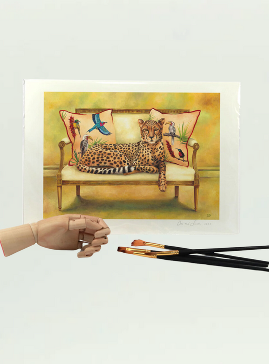 Cheetah at Leisure A4 Print