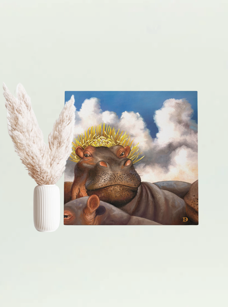 Spirit Hippo Canvas Print