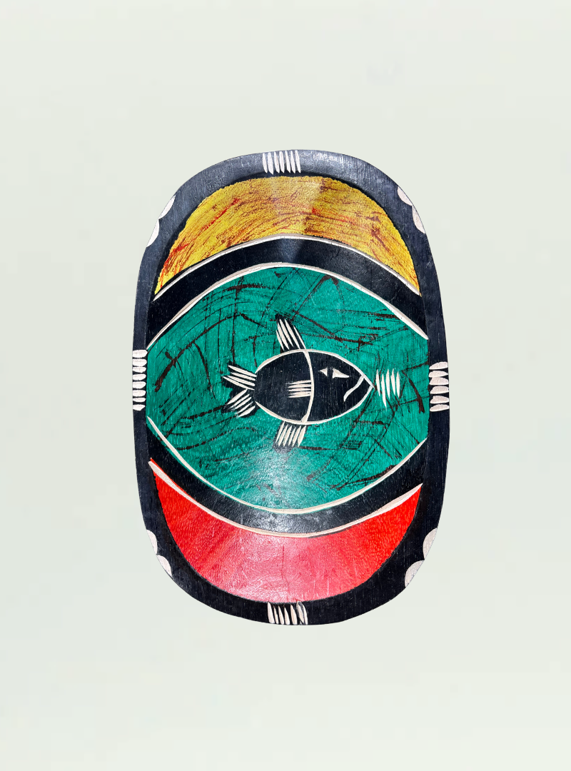 Wooden Painted Bowl