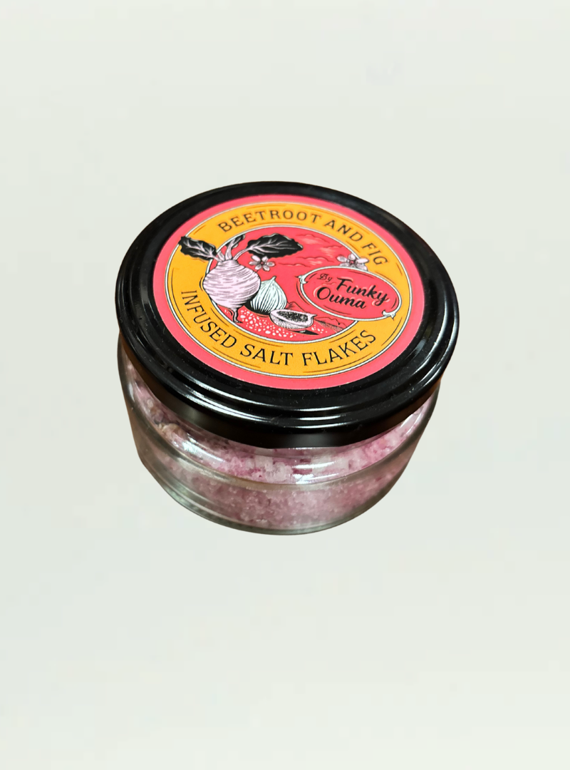 Beetroot and Fig Infused Salt Flakes