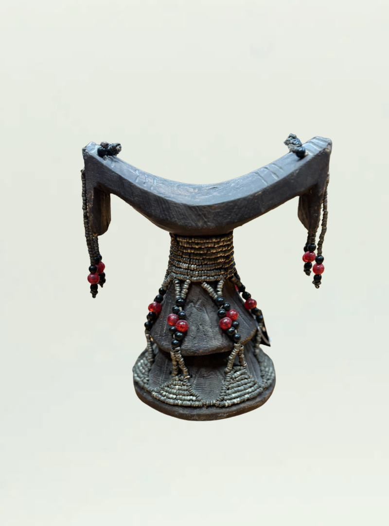 Beaded Wooden Headrest