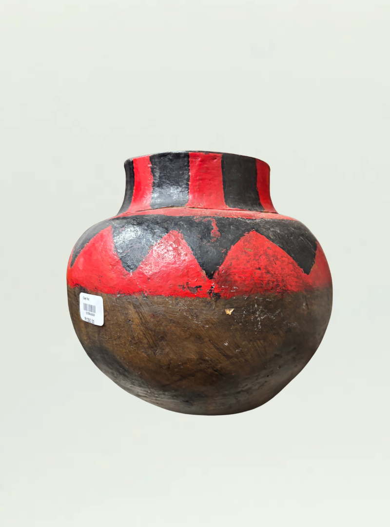 Red Painted Small Pot