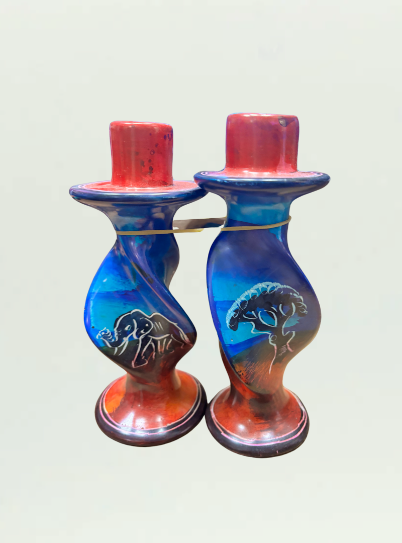 Kisii Candle Holder Pair