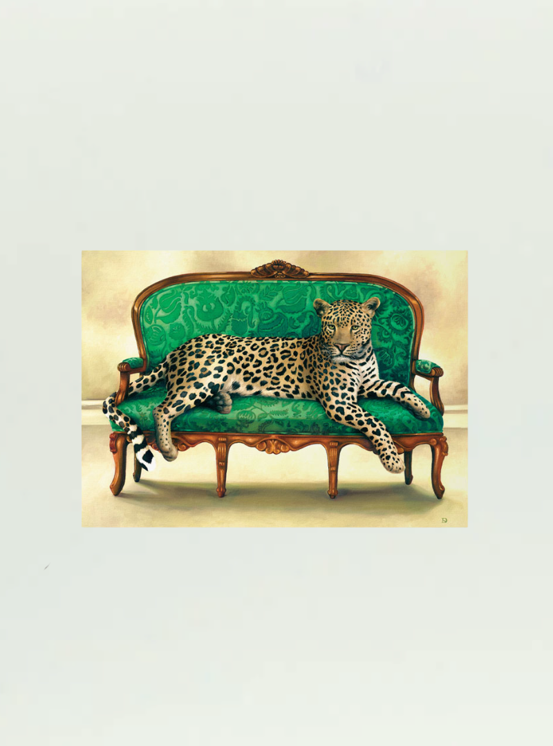 Leopard at Leisure Stretch Canvas