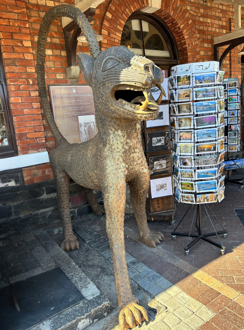 Large Bronze Leopards