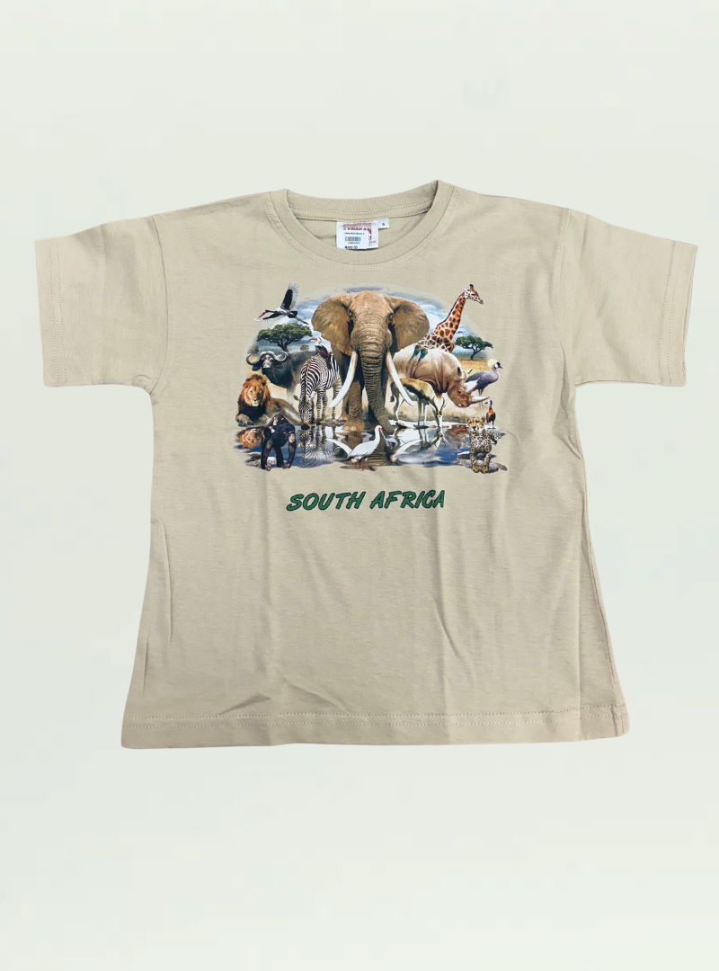 Kids Beige Animal Oasis T-shirt