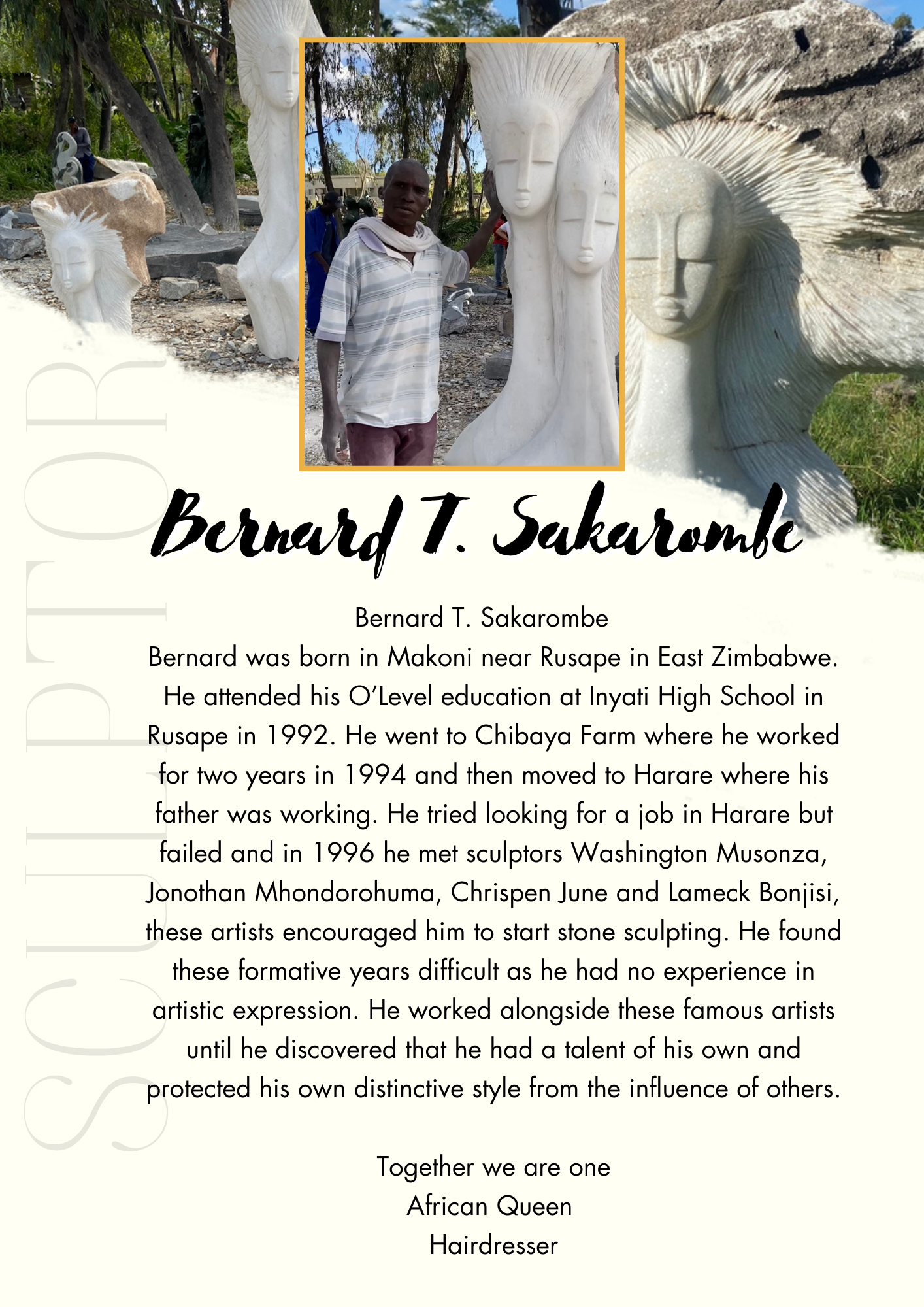 Bernard T. Sakarombe (Price on Request)