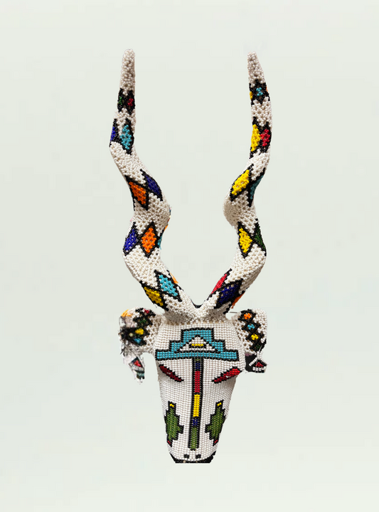Beaded Kudu Head