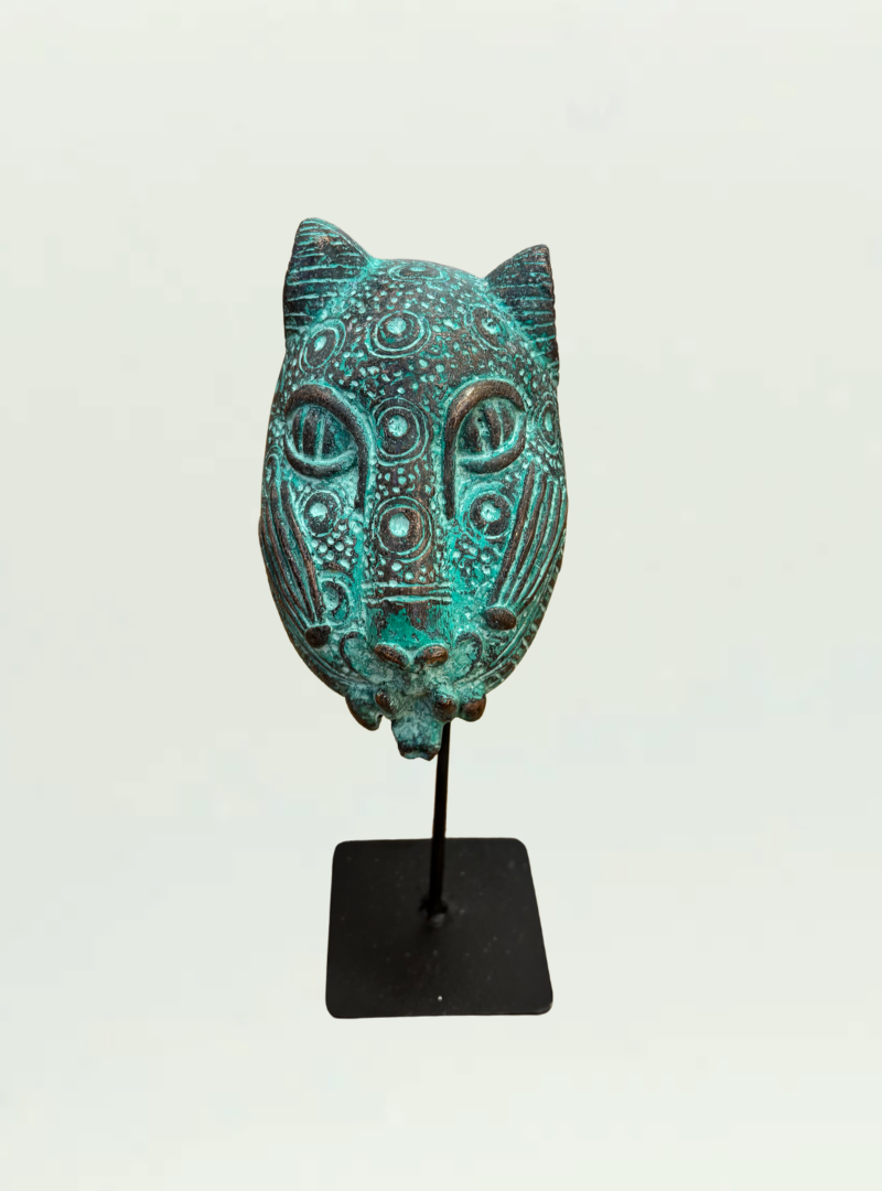 Bronze Leopard Head