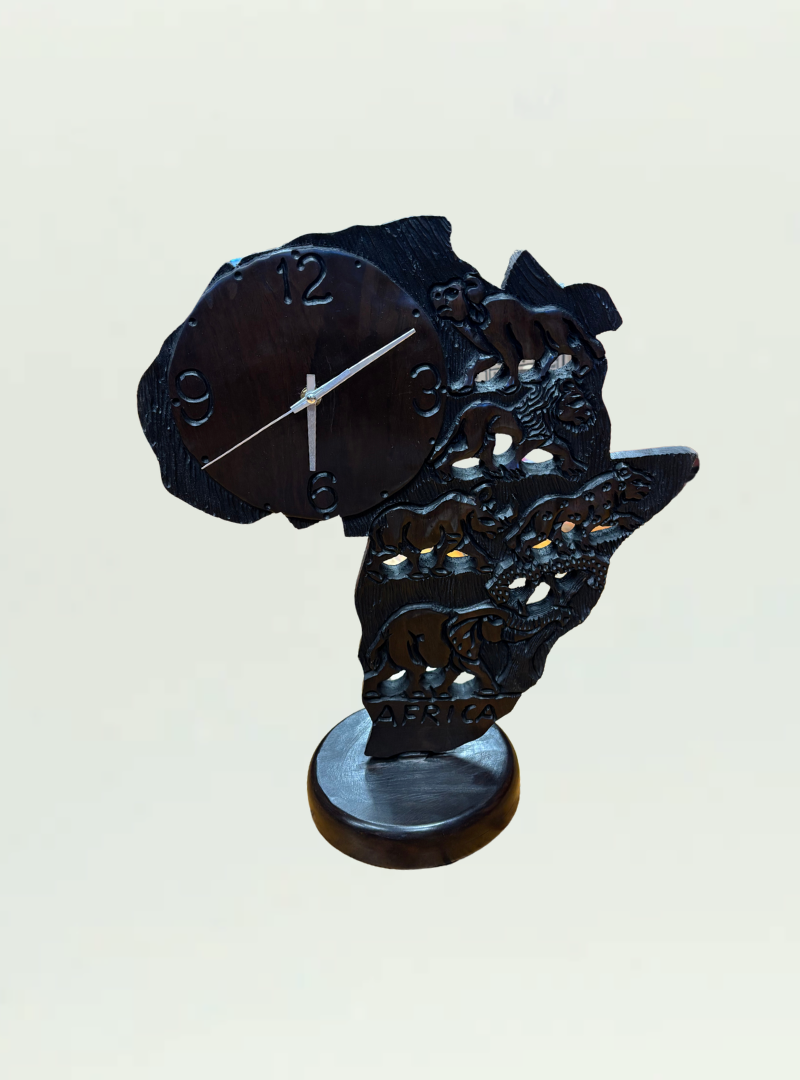 Africa Map Clock