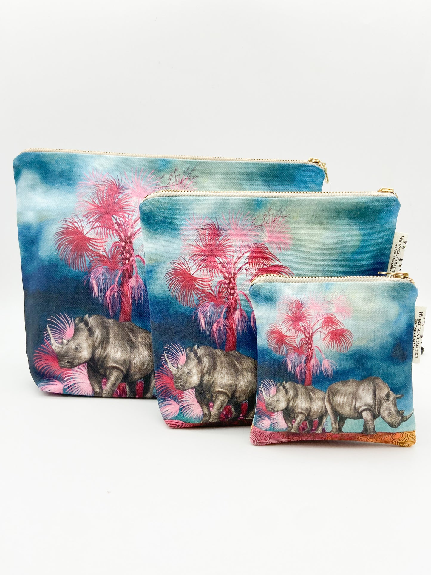 Whimsical Collection Rhino Toiletry Bag