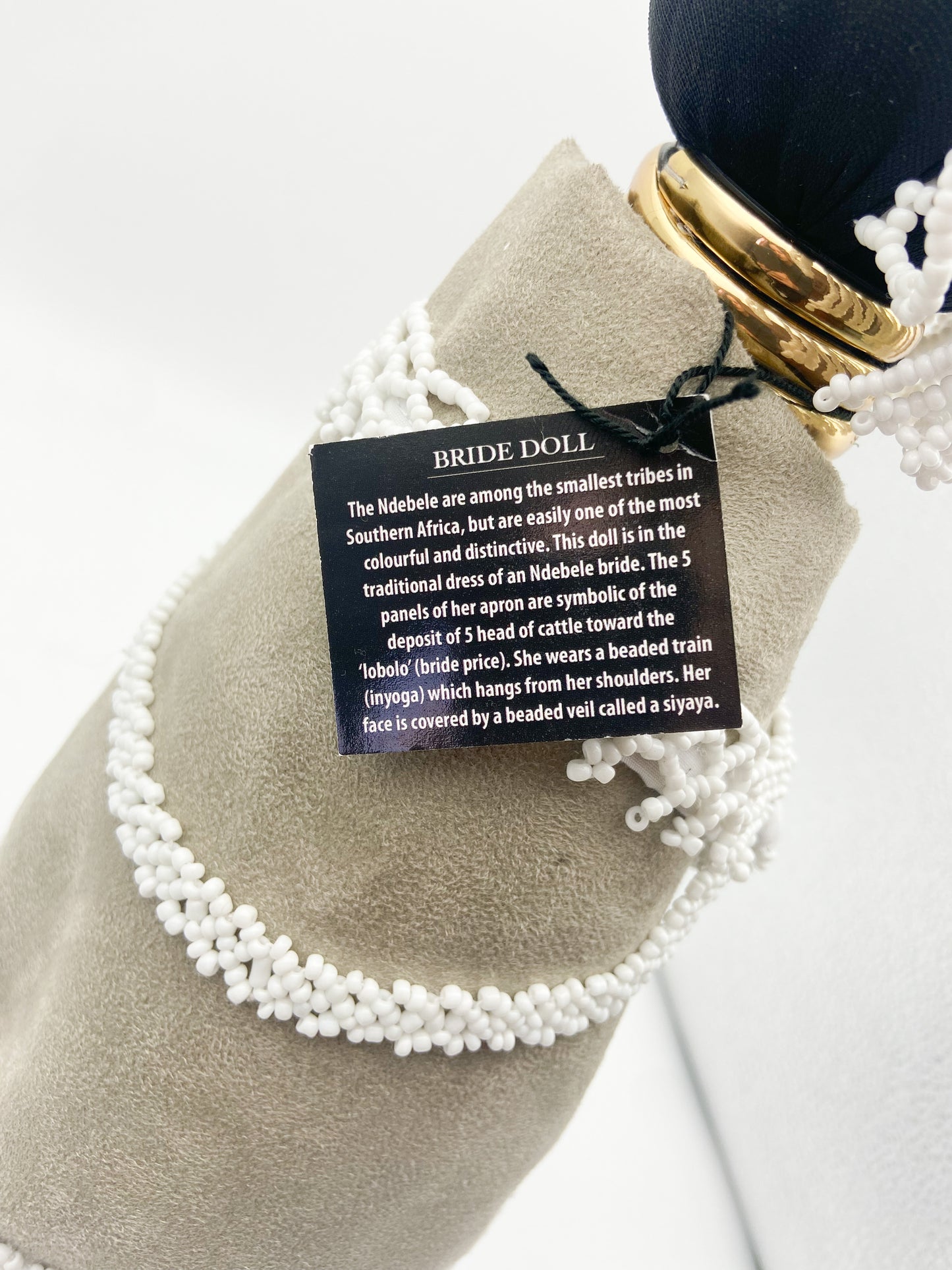 African Bride Doll Beige/White