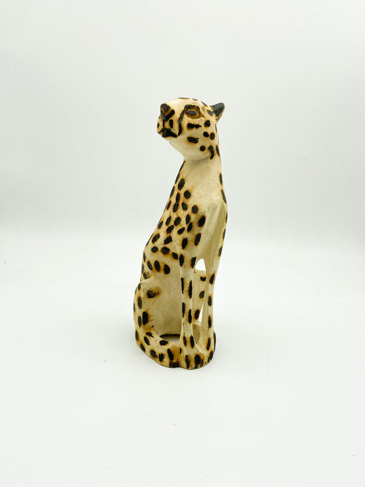 Hand Crafted Wooden Cheetah