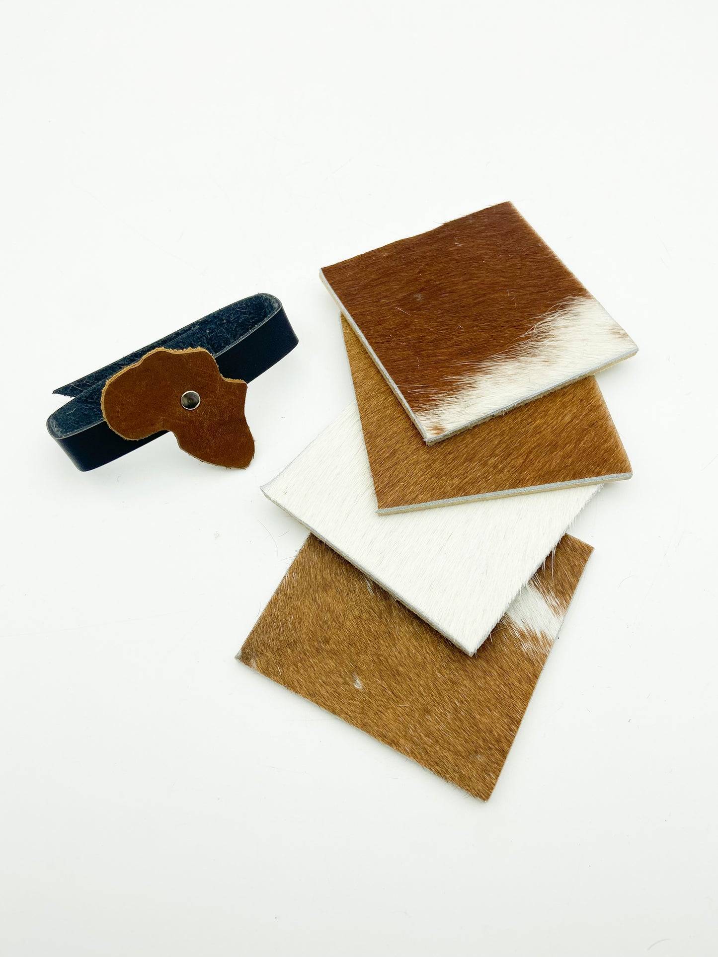 Leather Coasters Set Of 4