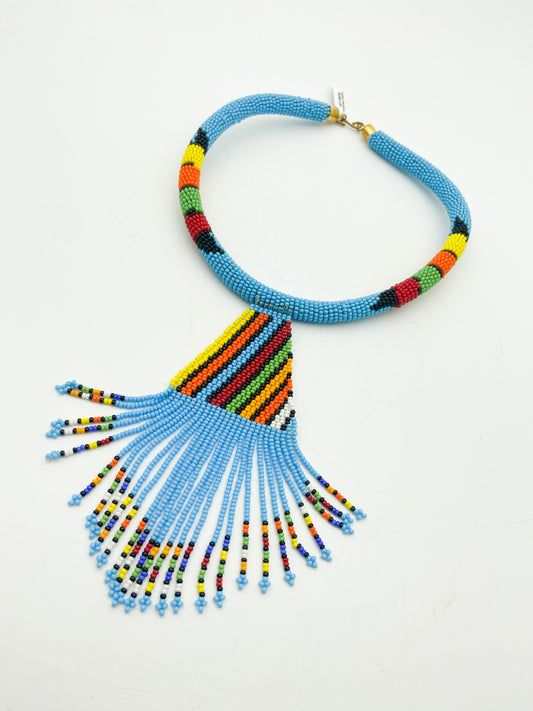 Blue Beaded Necklace