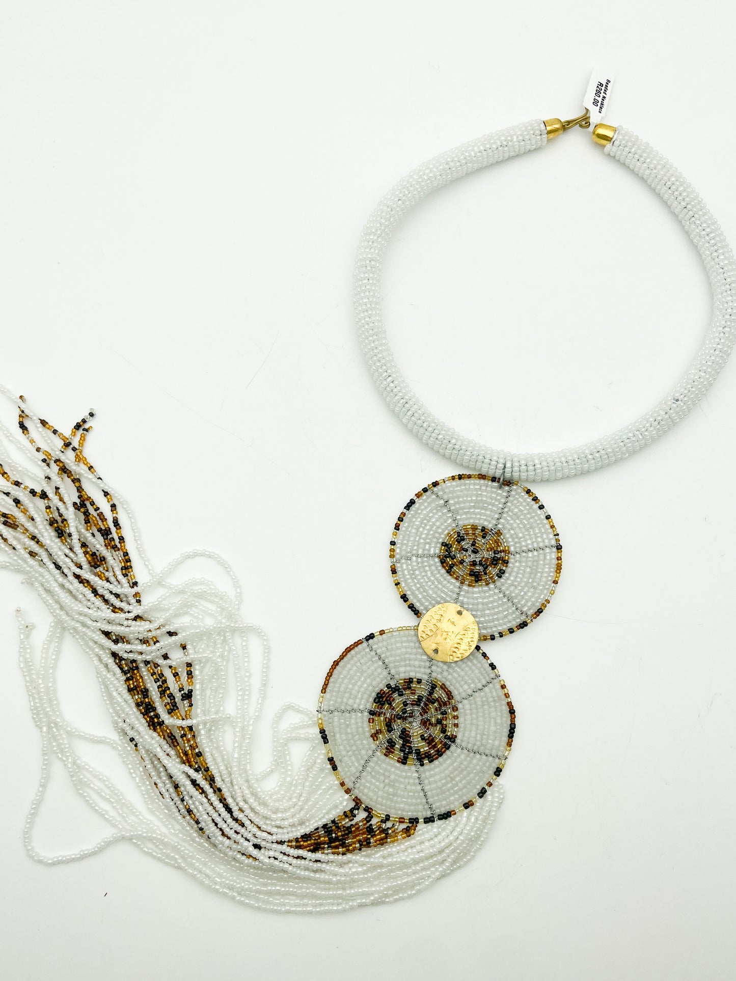 White Beaded Necklace