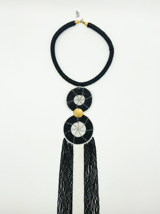 Black Beaded Necklace