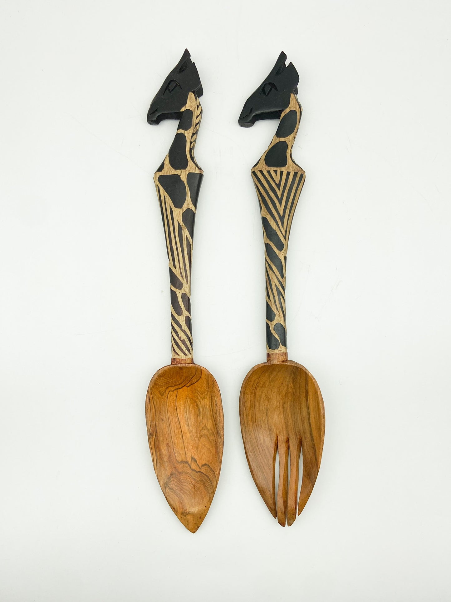 Wooden Giraffe Head Server