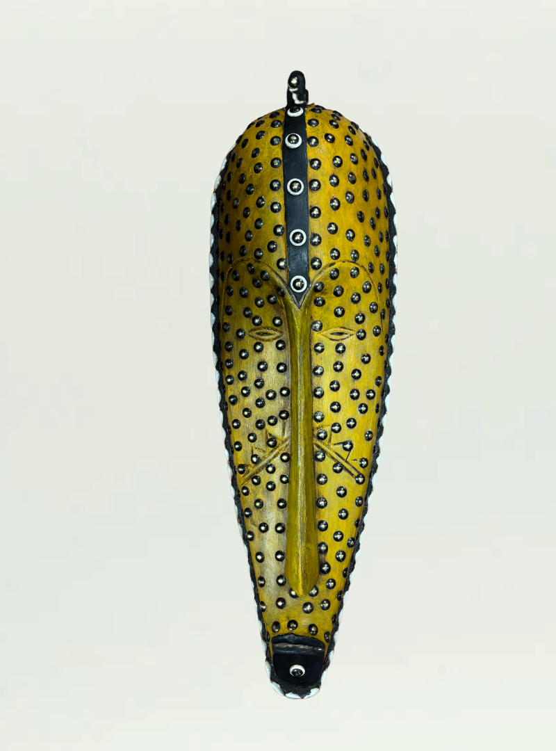 Yellow Wooden Mask