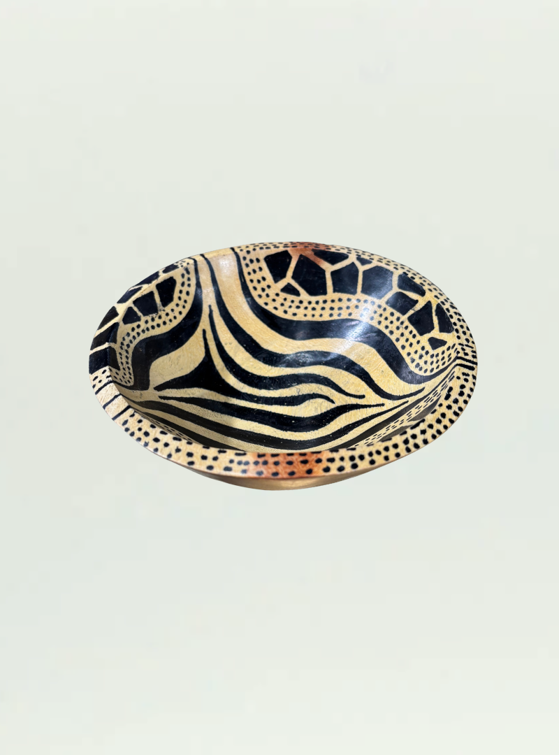 Round Painted Bowl
