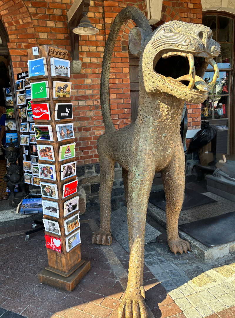 Large Bronze Leopards