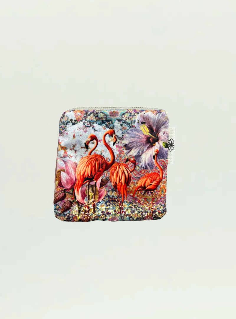 Flamingo Small Zip Bag