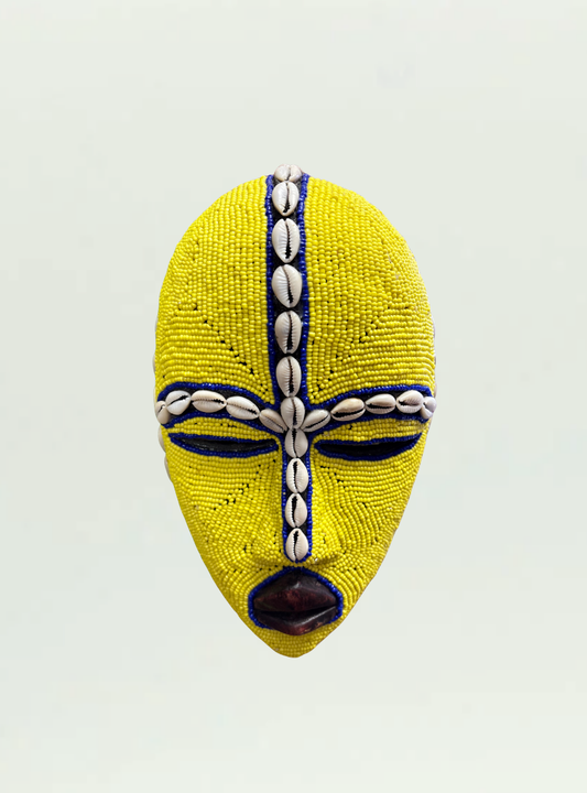 Beaded Yellow Mask