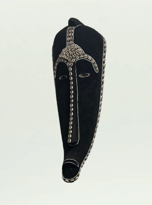Black Beaded Mask