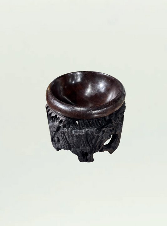 Egg Stand Dark Wood