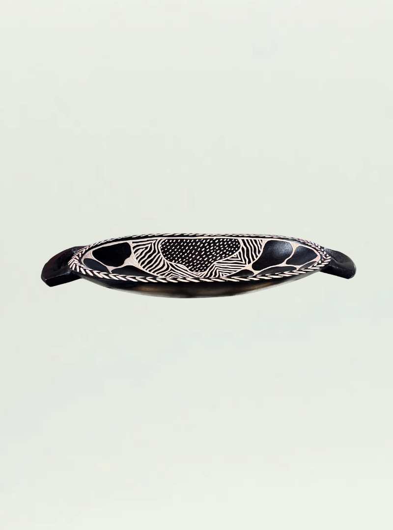 Oval Painted Bowl
