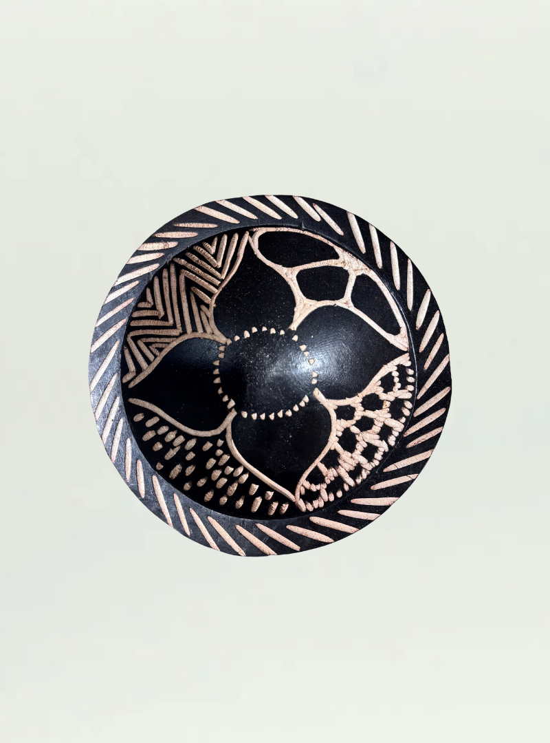 Round Painted Bowl