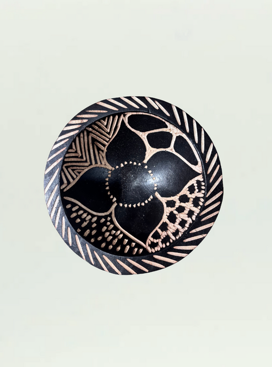 Round Painted Bowl