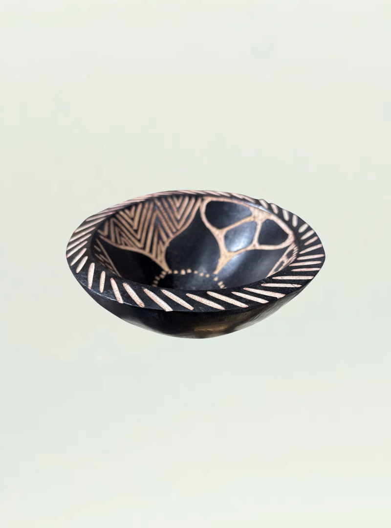 Round Painted Bowl